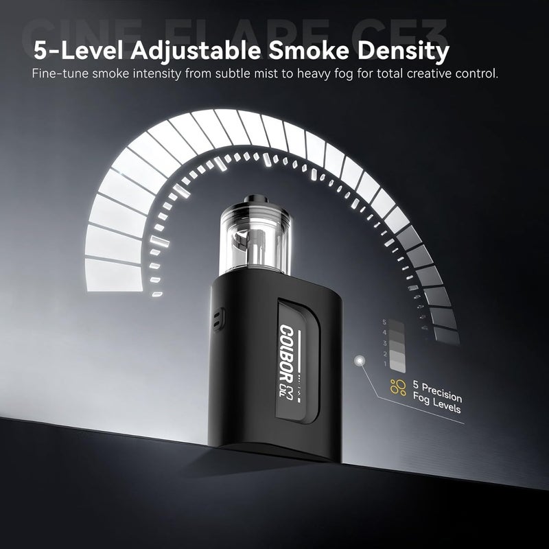 COLBOR CF3 Fog Machine for Outdoor Party Cosplay Halloween Rechargeable Smoke Machine Fog - Image 3